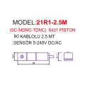 2,5 MT İKİ KABLOLU SC-SI-MDNC PİSTON SENSÖRÜ