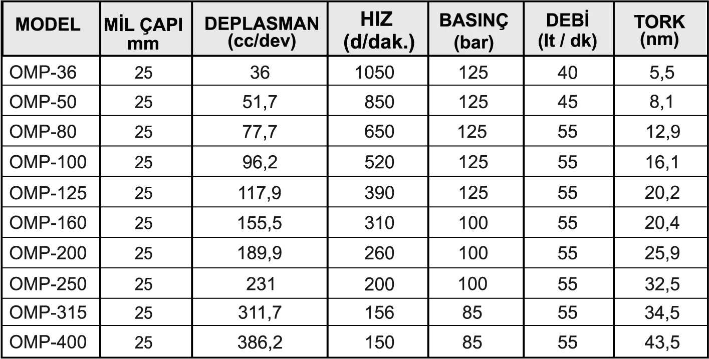 4-160 LIK ORBİT HİDROMOTOR