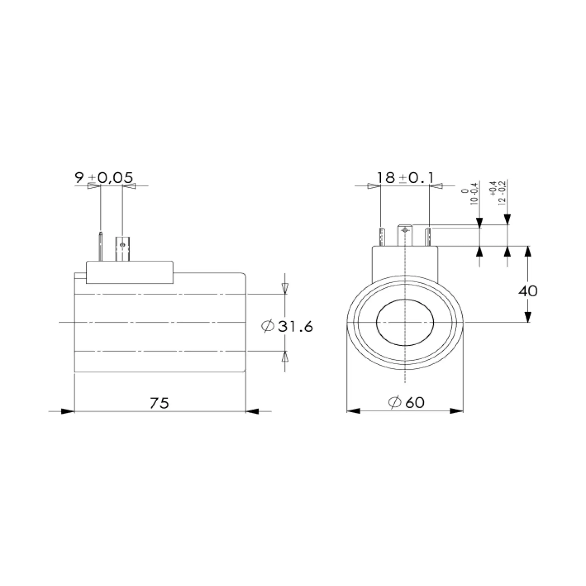 NG 10 24V DC HİDROLİK BOBİN (METAL)