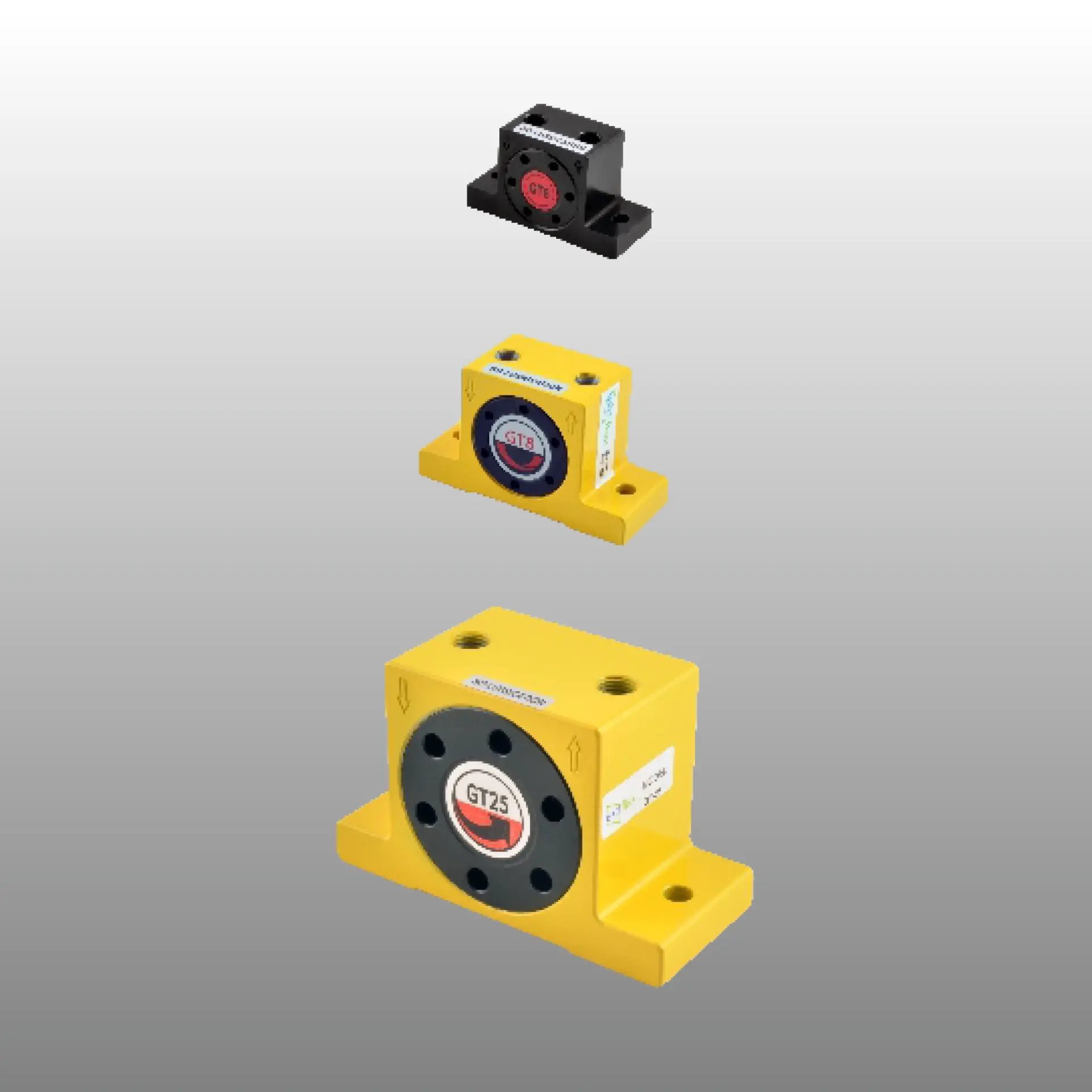 GT SERİSİ TÜRBİNLİ VİBRATÖR MODELLER (PNÖMATİK VİBRATÖR)